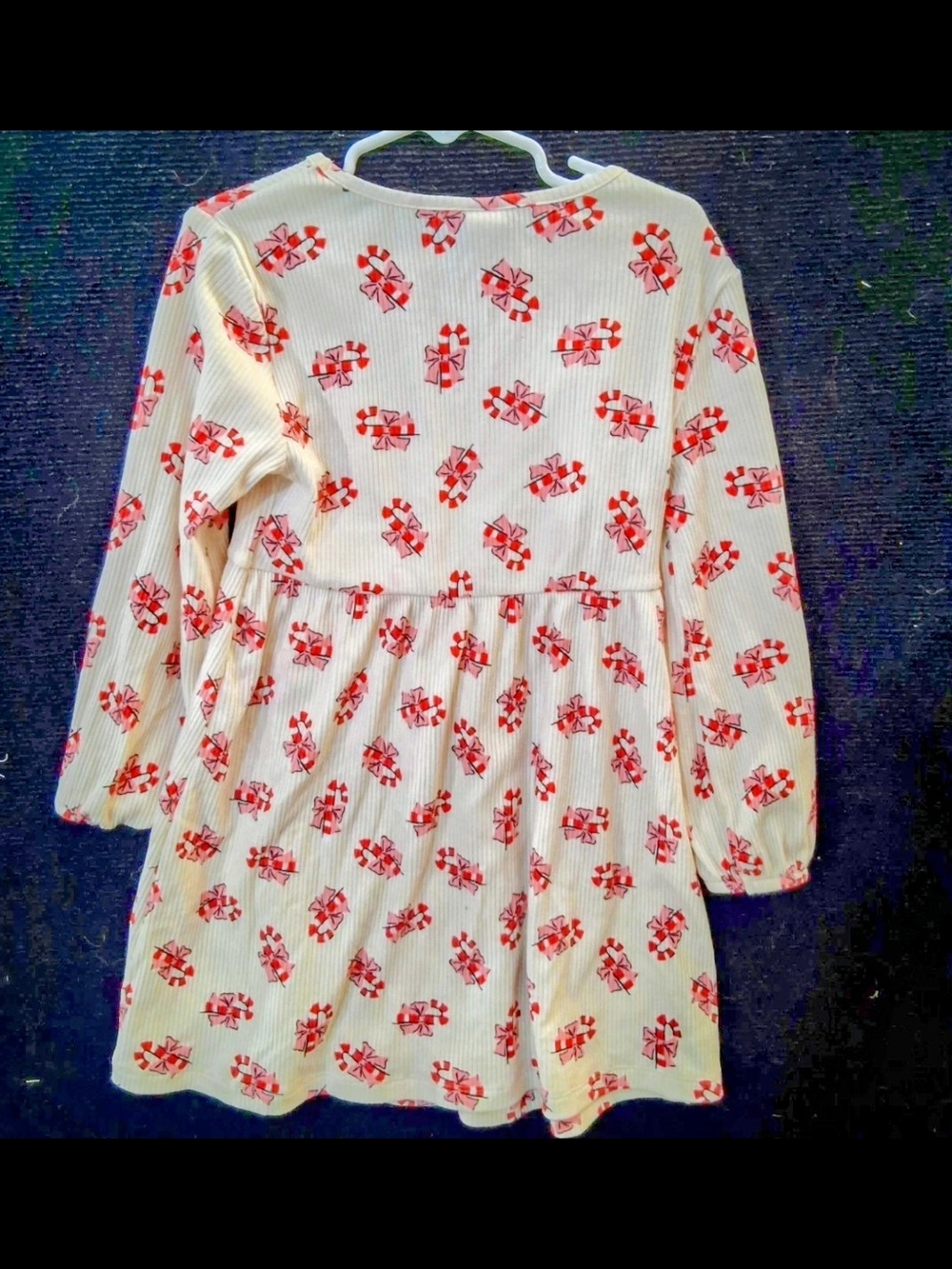 Girls 5T Old Navy Cream Floral Long-Sleeve Dress - Picture 4 of 4